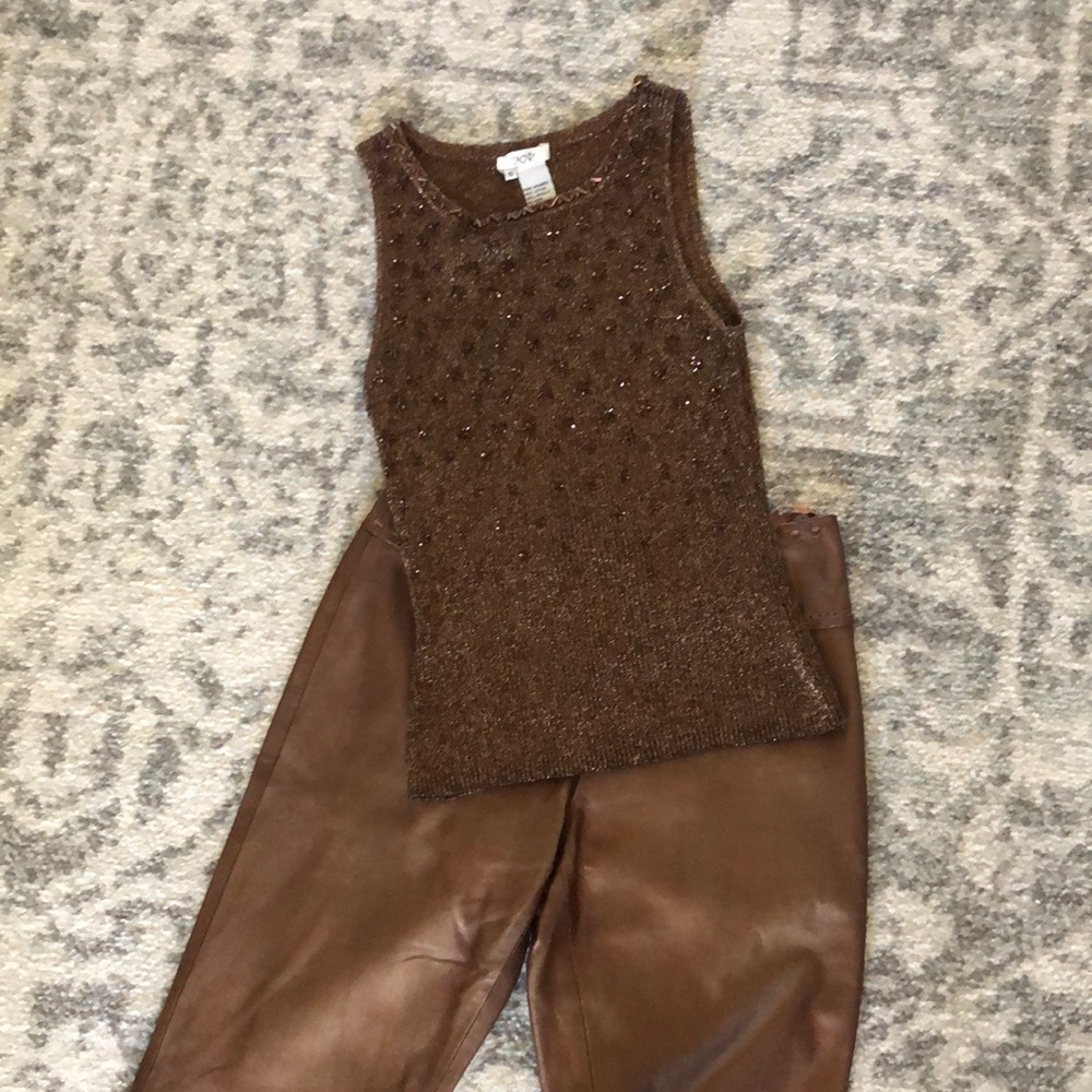 Bronze sequin sweater